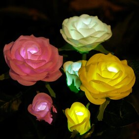 Solar lights store for headstones